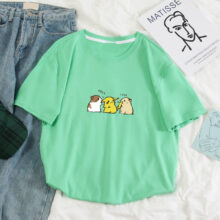 Anime Funny Pokemon Pikachu Hamster Print T Shirt Anime Funny Pokemon Pikachu Hamster Print T Shirt