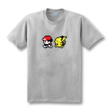 Pokemon Cartoon Ash And Pikachu Short Sleeve T-Shirts Pokemon Cartoon Ash And Pikachu Short Sleeve T-Shirts