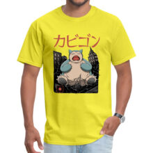 Attrack Snorlax Pokemon Pikachu Graphic Cotton T-Shirt Attrack Snorlax Pokemon Pikachu Graphic Cotton T-Shirt