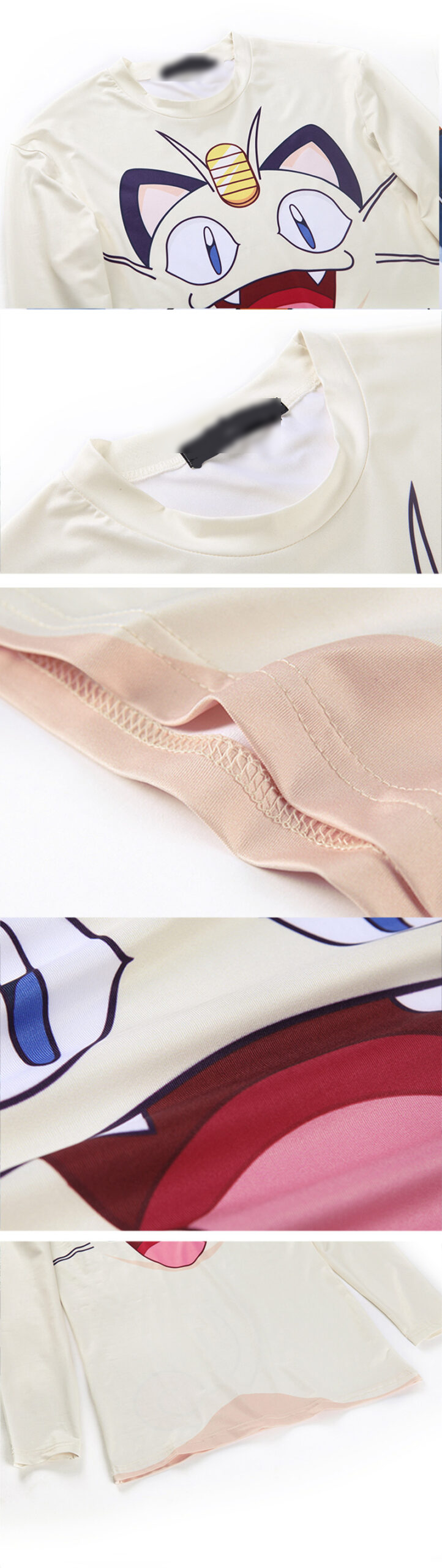 Pikachu/Meowth Pokemon Long Sleeve T-Shirt