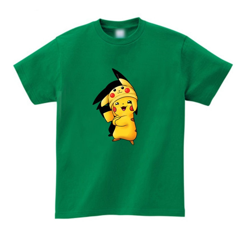Pokemon Pikachu Anime Cotton Short-Sleeve T-Shirt