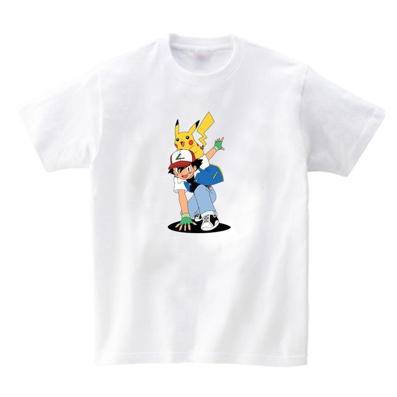 Pokemon Pikachu Anime Cotton Short-Sleeve T-Shirt