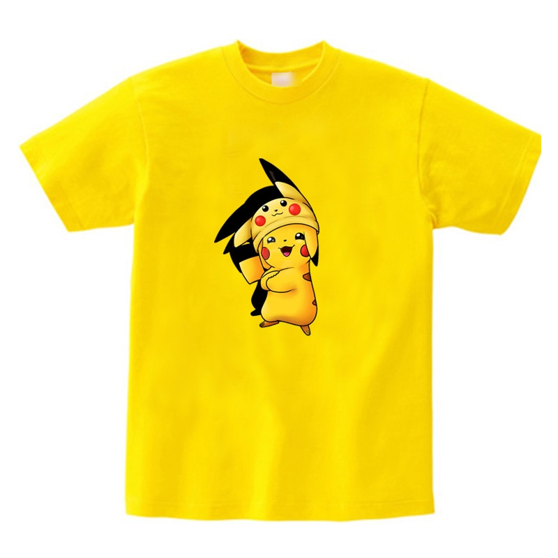 Pokemon Pikachu Anime Cotton Short-Sleeve T-Shirt