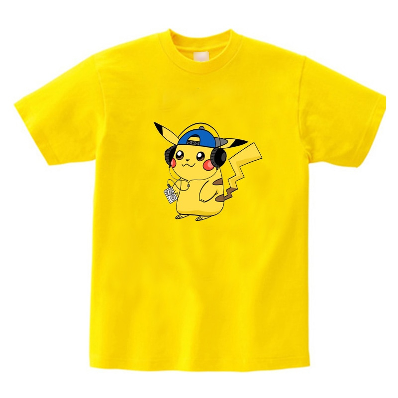 Pokemon Pikachu Anime Cotton Short-Sleeve T-Shirt