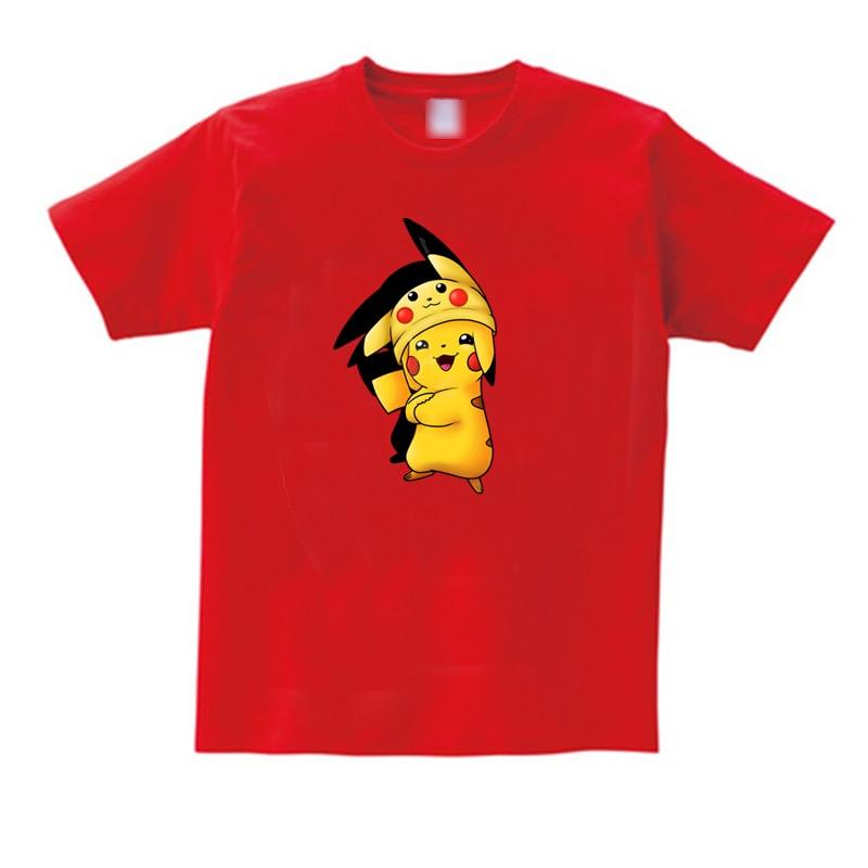 Pokemon Pikachu Anime Cotton Short-Sleeve T-Shirt