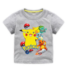 Boy Pokemon Pikachu Print T-Shirt Boy Pokemon Pikachu Print T-Shirt