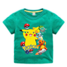 Boy Pokemon Pikachu Print T-Shirt Boy Pokemon Pikachu Print T-Shirt