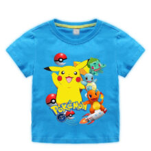 Boy Pokemon Pikachu Print T-Shirt Boy Pokemon Pikachu Print T-Shirt