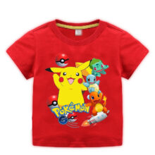 Boy Pokemon Pikachu Print T-Shirt Boy Pokemon Pikachu Print T-Shirt