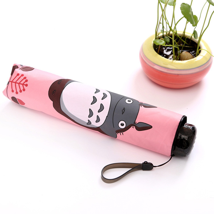 Kawaii Caeroon My Neighbor Totoro Folding Portable Umbrella
