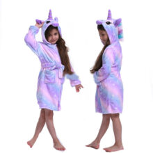 Winter Purple Unicorn Bathrobe for Girls Flannel Nightgown Towel Robe Stitch Hooded Gown Baby Boys Pajamas Children’s Bath Robes Winter Purple Unicorn Bathrobe for Girls Flannel Nightgown Towel Robe Stitch Hooded Gown Baby Boys Pajamas Children's Bath Robes