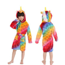 Winter Purple Unicorn Bathrobe for Girls Flannel Nightgown Towel Robe Stitch Hooded Gown Baby Boys Pajamas Children’s Bath Robes Winter Purple Unicorn Bathrobe for Girls Flannel Nightgown Towel Robe Stitch Hooded Gown Baby Boys Pajamas Children's Bath Robes