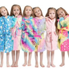 Winter Purple Unicorn Bathrobe for Girls Flannel Nightgown Towel Robe Stitch Hooded Gown Baby Boys Pajamas Children’s Bath Robes Winter Purple Unicorn Bathrobe for Girls Flannel Nightgown Towel Robe Stitch Hooded Gown Baby Boys Pajamas Children's Bath Robes