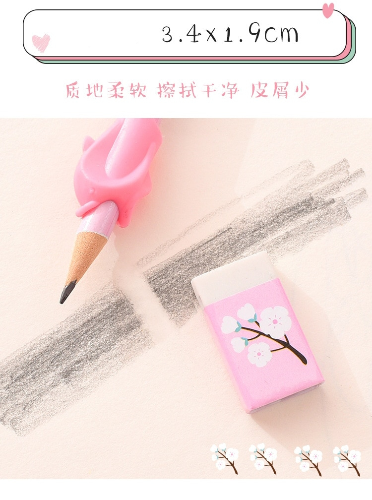 6Pcs/Set Kawaii Stationery Set Pencils With Eraser Ruler Sharpener 6Pcs/Set Kawaii Stationery Set Pencils With Eraser Ruler Sharpener