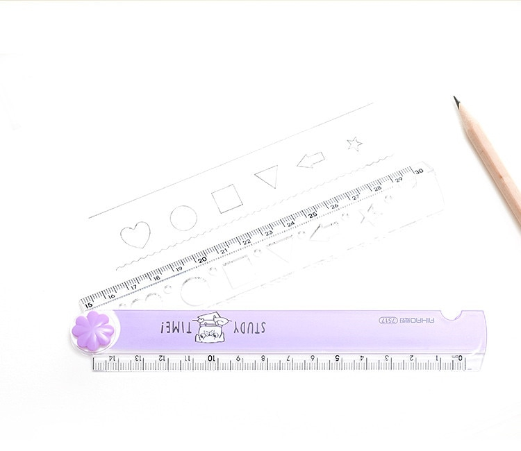 30cm Kawaii Rulers School Stationery - Study Time
