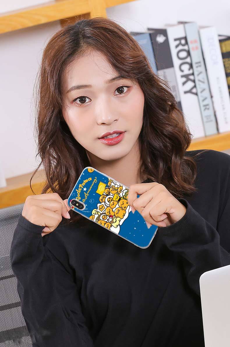 Lovely Gudetama Lazy Egg Novelty Soft Silicone Phone Case For Samsung Galaxy S8 S9 S10 S20 Plus S6 S7 Edge Note 10 8 9