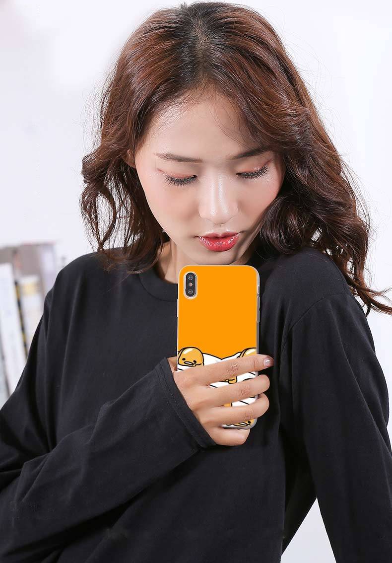Lovely Gudetama Lazy Egg Novelty Soft Silicone Phone Case For Samsung Galaxy S8 S9 S10 S20 Plus S6 S7 Edge Note 10 8 9