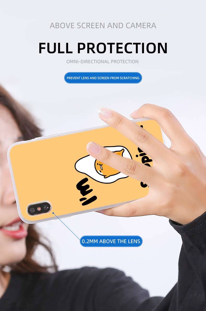 Lovely Gudetama Lazy Egg Novelty Soft Silicone Phone Case For Samsung Galaxy S8 S9 S10 S20 Plus S6 S7 Edge Note 10 8 9