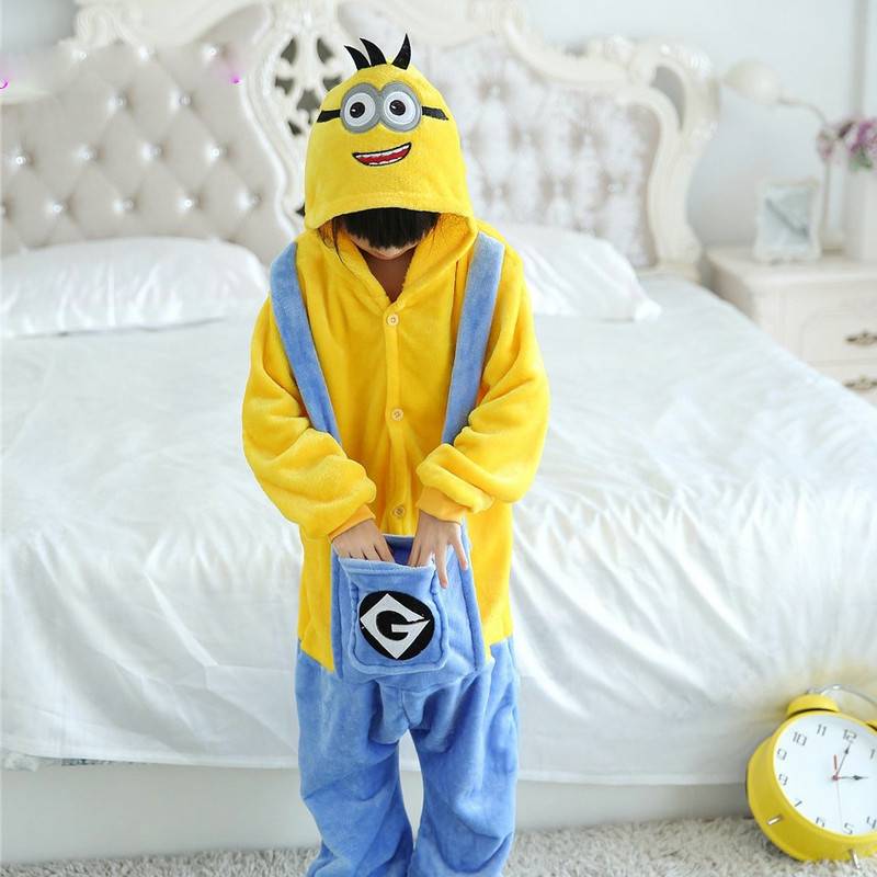 Anime Despicable Me Sleepwear Pajamas Jumpsuit