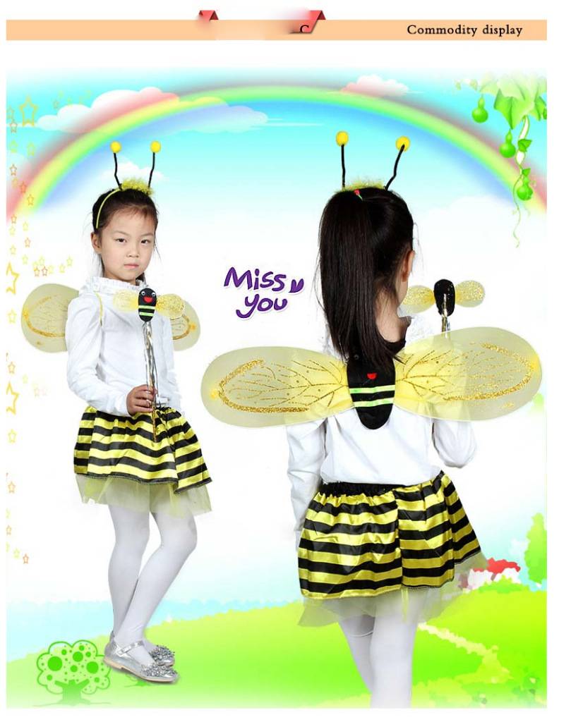Kawaii Bee Ladybug Costumes Set For Kids