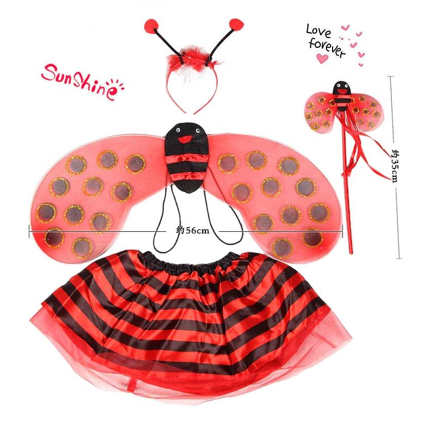 Kawaii Bee Ladybug Costumes Set For Kids