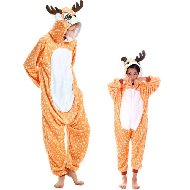 Animal Deer Unisex Stitch Onesies Sleep Suit Pajama