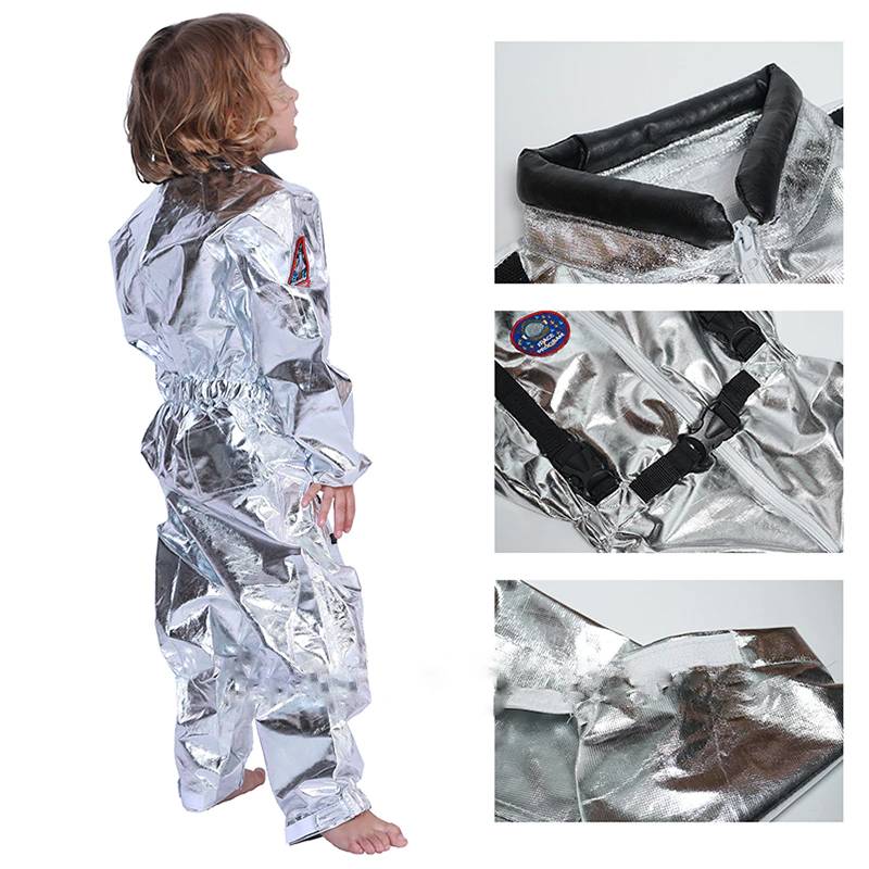 Astronaut Silver Spaceman Jumpsuit Fancy Costume For Kids Astronaut Silver Spaceman Jumpsuit Fancy Costume For Kids