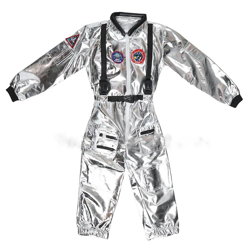 Astronaut Silver Spaceman Jumpsuit Fancy Costume For Kids Astronaut Silver Spaceman Jumpsuit Fancy Costume For Kids