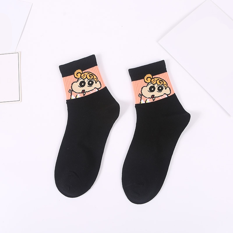 Kawaii Crayon Shin-Chan Cartoon Casual Funny Socks