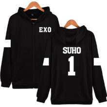 New Kpop EXO Sweatshirt Hoodie Women/Men Korean Popular Hip Hop Winter Fashion Zipper Hoodies Plus Size Casual warm Jacket Coat New Kpop EXO Sweatshirt Hoodie Women/Men Korean Popular Hip Hop Winter Fashion Zipper Hoodies Plus Size Casual warm Jacket Coat