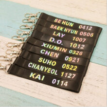 Kpop EXO Album Nylon KeyChain Discoloration Name Key Chain Car Jewelry Chaveiro Llaveros B212 Kpop EXO Album Nylon KeyChain Discoloration Name Key Chain Car Jewelry Chaveiro Llaveros B212
