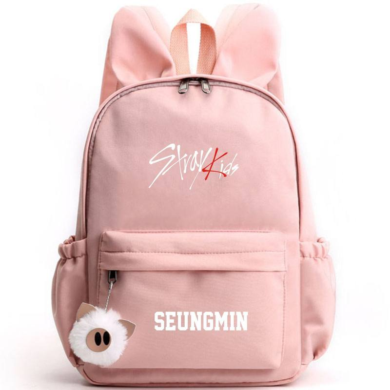 K-Pop Stray Kids Bang Chan Woojin Minho Jisung Waterproof School Bag