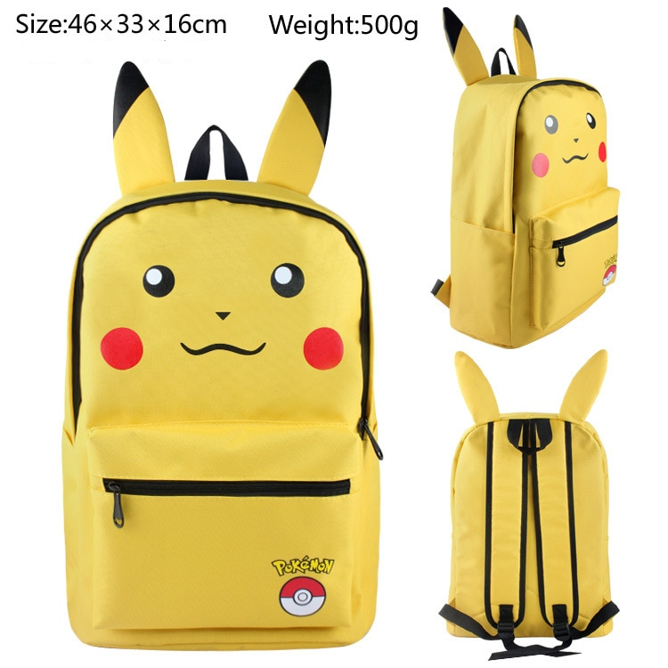 Pokemon Cartoon Hunter Eevee Bulbasaur Backpack
