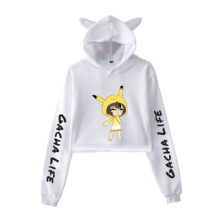 Gacha Life Crop Hoodie Sweatshirts Women Cat Pullover Girl Kawaii Harajuku Tracksuit Gacha Life Crop Hoodie Sweatshirts Women Cat Pullover Girl Kawaii Harajuku Tracksuit