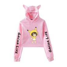 Gacha Life Crop Hoodie Sweatshirts Women Cat Pullover Girl Kawaii Harajuku Tracksuit Gacha Life Crop Hoodie Sweatshirts Women Cat Pullover Girl Kawaii Harajuku Tracksuit