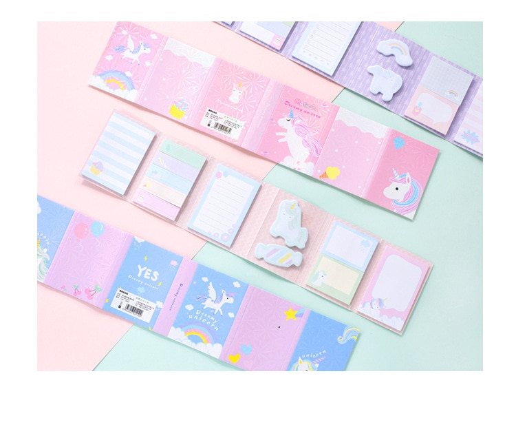 Kawaii Stationery Sumikko Gurashi/Unicorn Multi Folding Writing Memo Pad