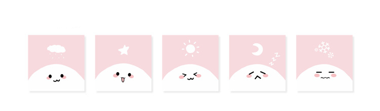 Kawaii Mood Cartoon Loose Leaf Pattern Memo Pad