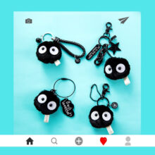 Cute My Neighbor Totoro Keychain Spirited Away Fairy dust Key Chain fit Bag Charms Purse Accessory for Miyazaki Hayao Comic Fans Cute My Neighbor Totoro Keychain Spirited Away Fairy dust Key Chain fit Bag Charms Purse Accessory for Miyazaki Hayao Comic Fans