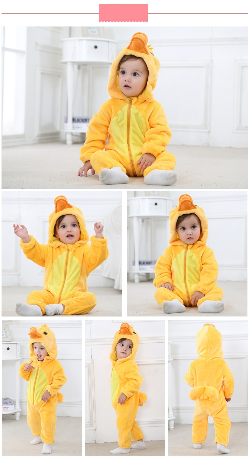 Panda Animal Kigurumi Onesie Hooded Pajama Costume For Kids
