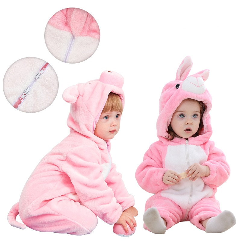 Panda Animal Kigurumi Onesie Hooded Pajama Costume For Kids