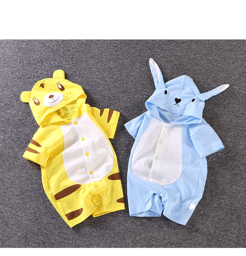 Cow/Tiger/Rabbit/Panda Animals Onesie Costume For Infant Baby