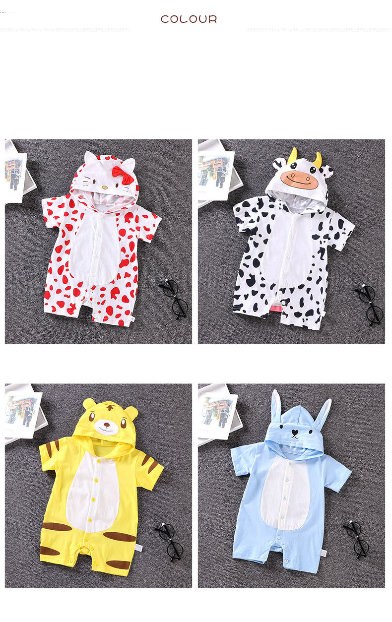 Cow/Tiger/Rabbit/Panda Animals Onesie Costume For Infant Baby
