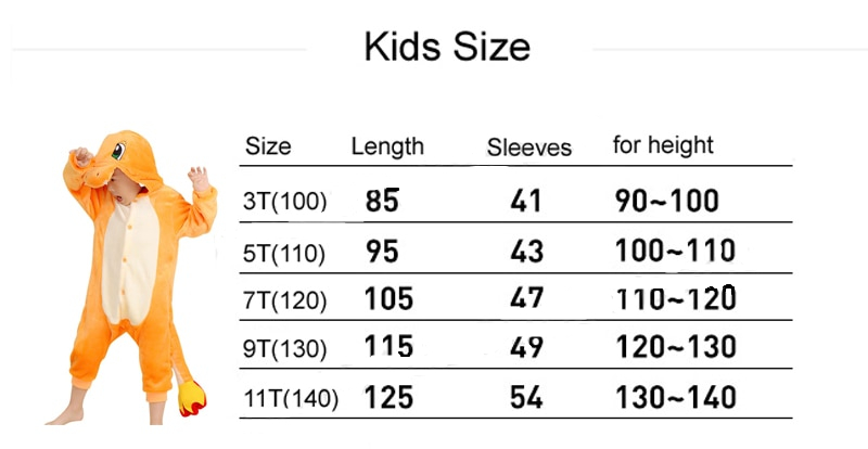 Kids Kigurumi Charmander Dinosaur Children Baby Girls Boy Pyjamas Sleepwear Animal Cartoon Onesie Costume Jumpsuit Kids Kigurumi Charmander Dinosaur Children Baby Girls Boy Pyjamas Sleepwear Animal Cartoon Onesie Costume Jumpsuit