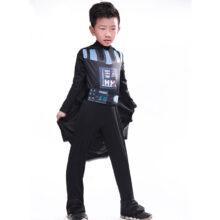 Darth Vader Costume for Kids Darth Vader Jumpsuit Black Clothing With Cape Christmas Holiday Cosplay for Boys Girls Darth Vader Costume for Kids Darth Vader Jumpsuit Black Clothing With Cape Christmas Holiday Cosplay for Boys Girls