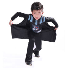 Darth Vader Costume for Kids Darth Vader Jumpsuit Black Clothing With Cape Christmas Holiday Cosplay for Boys Girls Darth Vader Costume for Kids Darth Vader Jumpsuit Black Clothing With Cape Christmas Holiday Cosplay for Boys Girls