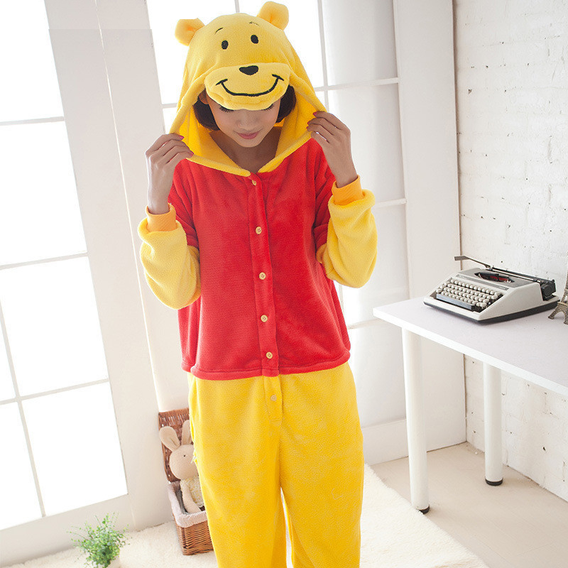 Kigurumi Onesies Winnie Bear Cartoon Costume Pajamas