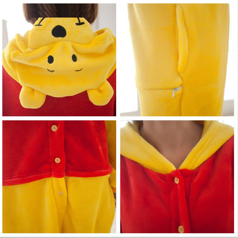 Kigurumi Onesies Winnie Bear Cartoon Costume Pajamas