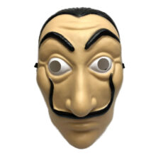 La Casa De Papel Mask Salvador Dali Plastic Face Funny Mask Costumes Cosplay Masque Mascara Dali Mask Money Heist Wholesale La Casa De Papel Mask Salvador Dali Plastic Face Funny Mask Costumes Cosplay Masque Mascara Dali Mask Money Heist Wholesale