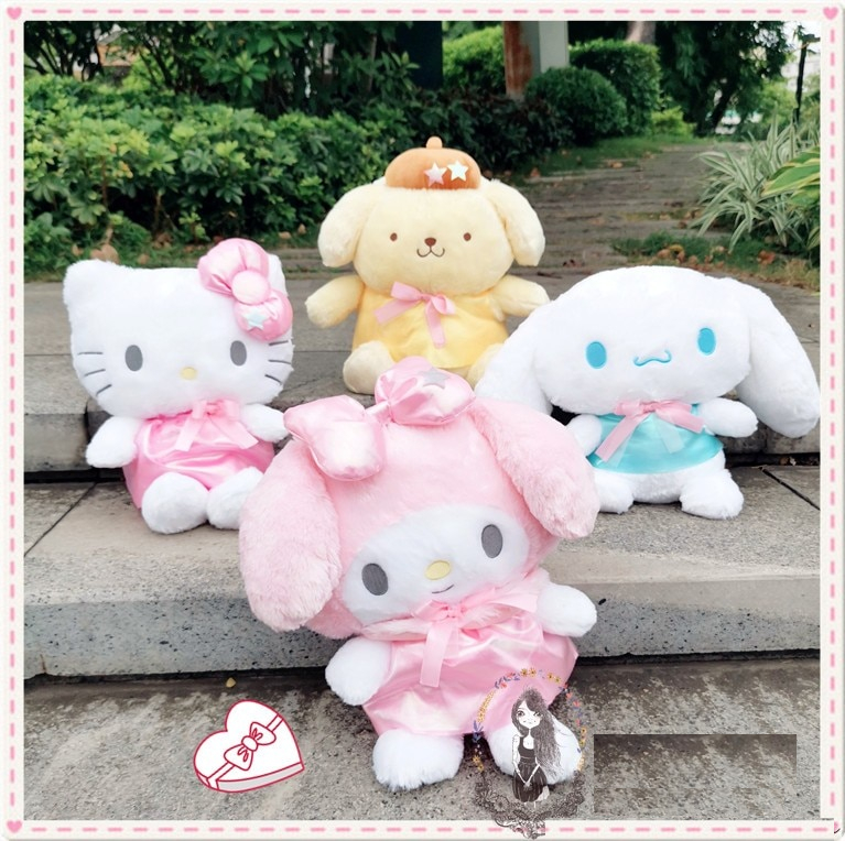 My Melody Cinnamoroll PomPomPurin Ears Stuffed Doll My Melody Cinnamoroll PomPomPurin Ears Stuffed Doll