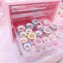 Large Capacity Cosmetic Storage Box Drawer Makeup Dressing Table Rack House Organizer Container Masking Tape Collection Large Capacity Cosmetic Storage Box Drawer Makeup Dressing Table Rack House Organizer Container Masking Tape Collection